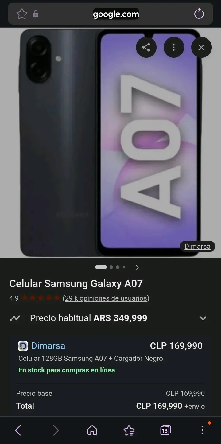 Smartphone Samsung Galaxy A07 nuevo - 4