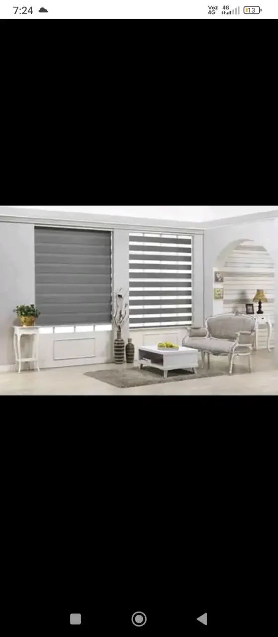 Cortinas roller dobles modernas gris día y noche - 1