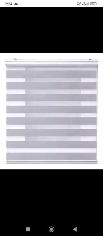 Cortinas roller dobles modernas gris día y noche - miniatura 2