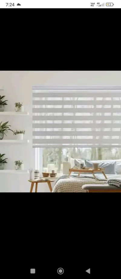 Cortinas roller dobles modernas gris día y noche - miniatura 6