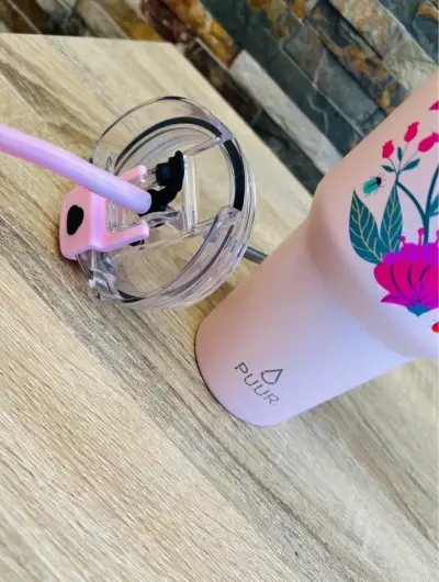 Vaso térmico PUUR con diseño floral - miniatura 3