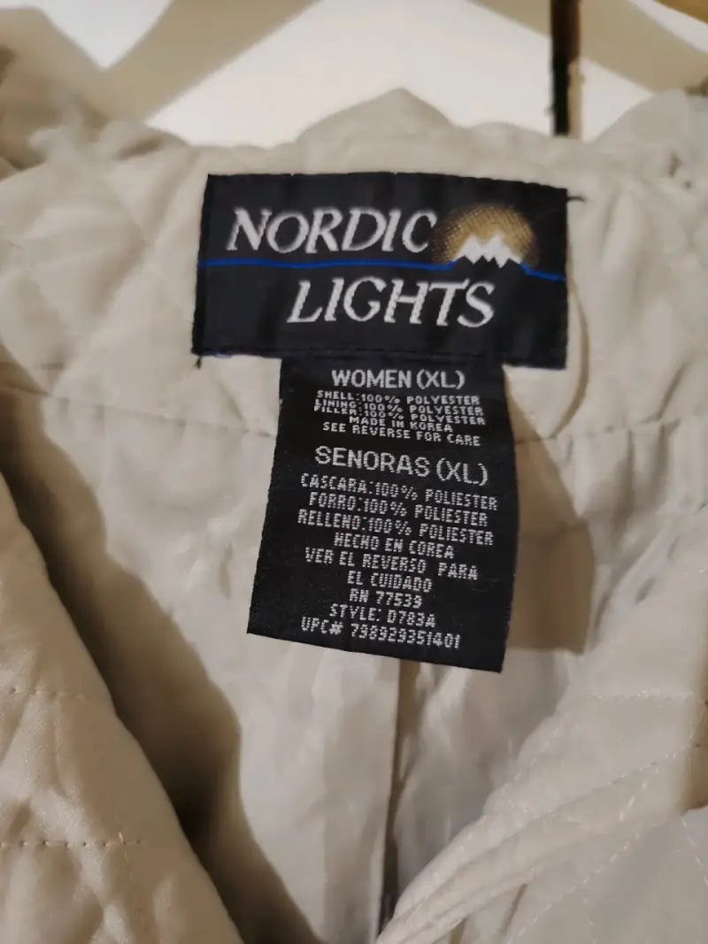 Abrigo acolchado beige Nordic Lights - 3