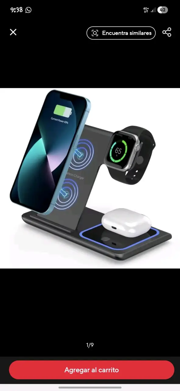 Cargador inalámbrico 3 en 1 para dispositivos Apple - 2