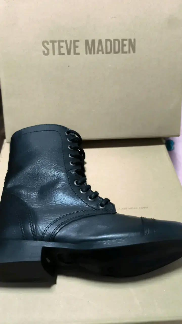 Botas negras Steve Madden de cuero - 1