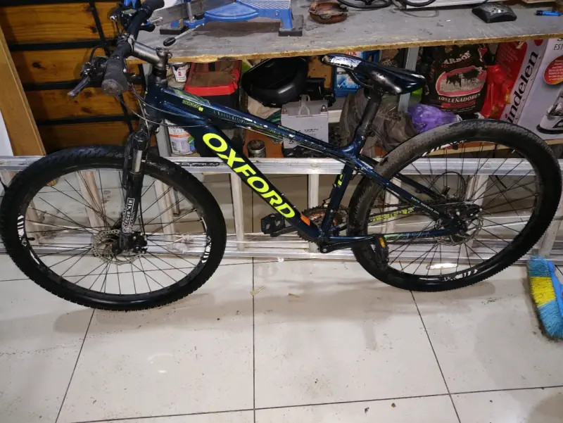 Bicicleta Oxford montaña azul con suspensión - 4