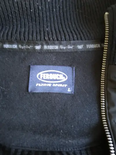 Chaqueta negra Ferouch con mangas de lana - miniatura 2