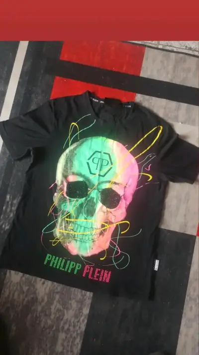 Polera Philipp Plein con diseño de calavera - miniatura 1