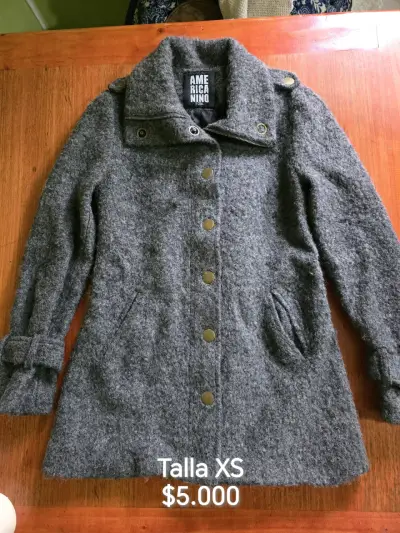 Abrigo gris Americano talla XS - miniatura 1