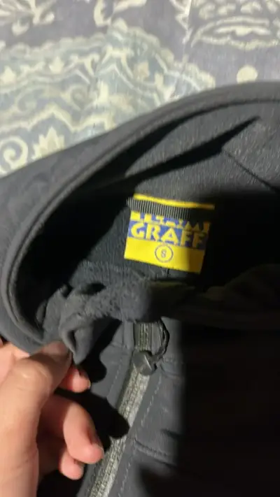 Chaqueta gris con cierre frontal - miniatura 2
