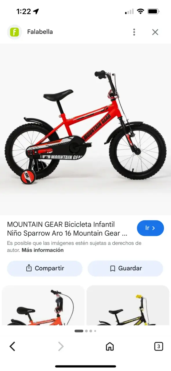 Bicicleta Infantil Mountain Gear Sparrow Aro 16 - 1