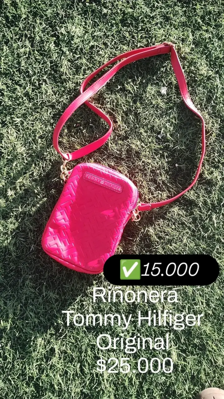 Riñonera Tommy Hilfiger rosa original