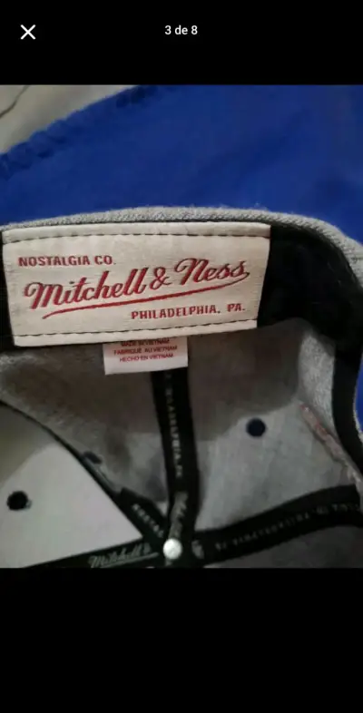 Gorra Detroit Pistons gris y negra - miniatura 3