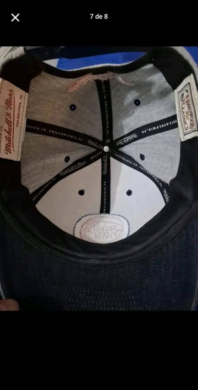 Gorra Detroit Pistons gris y negra - 4