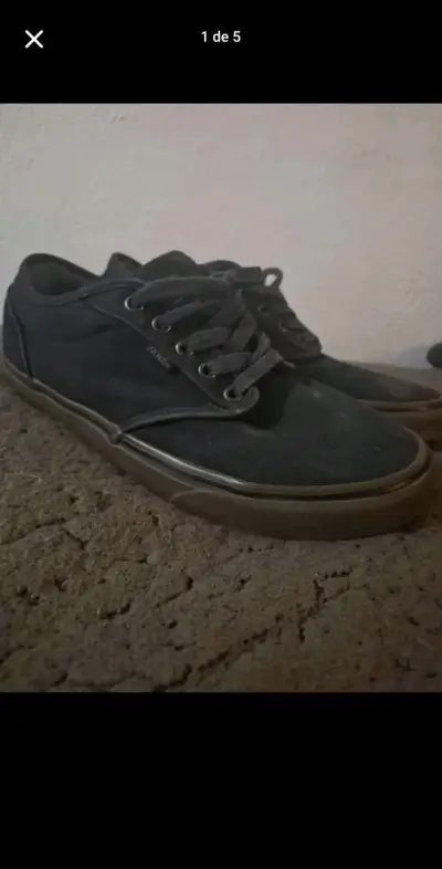 Zapatillas negras Vans casuales - miniatura 1
