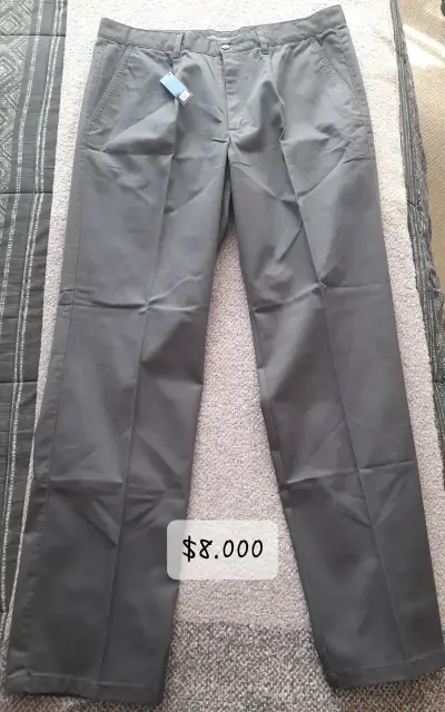 Pantalones de vestir grises para hombre - miniatura 1