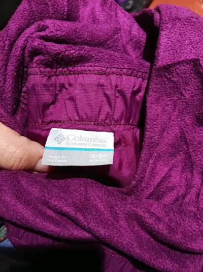 Overol impermeable infantil Columbia morado - miniatura 2
