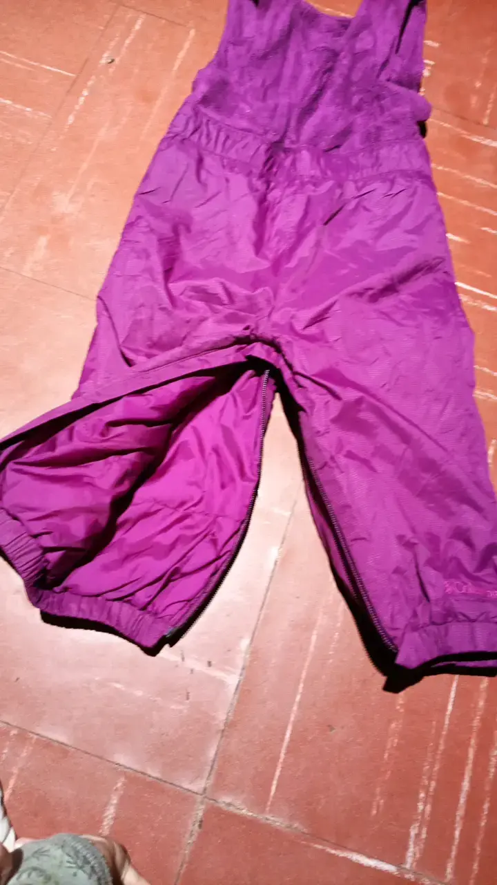 Overol impermeable infantil Columbia morado - 3