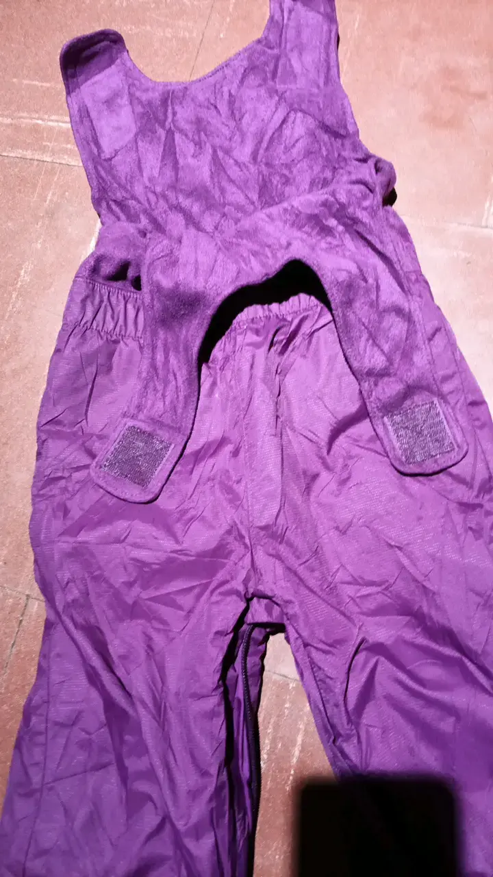 Overol impermeable infantil Columbia morado - 5