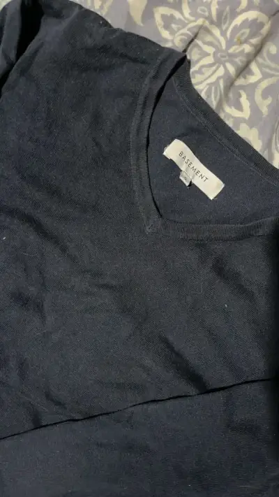 Suéter azul marino de algodón para hombre - miniatura 2