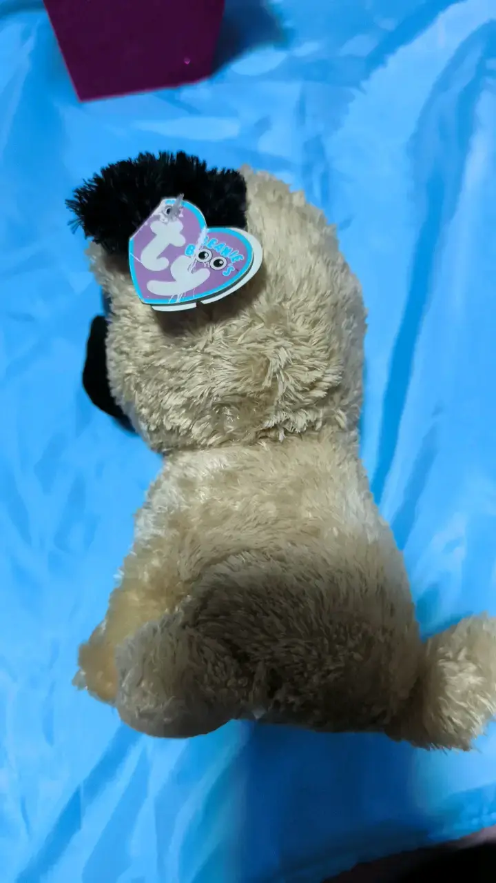 Peluche de perro pug con ojos grandes - 2