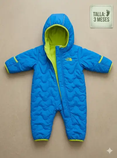 Enterito de bebé The North Face azul 3 meses - miniatura 1