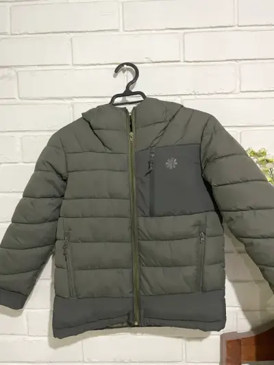 Chaqueta acolchada verde para niño - miniatura 1