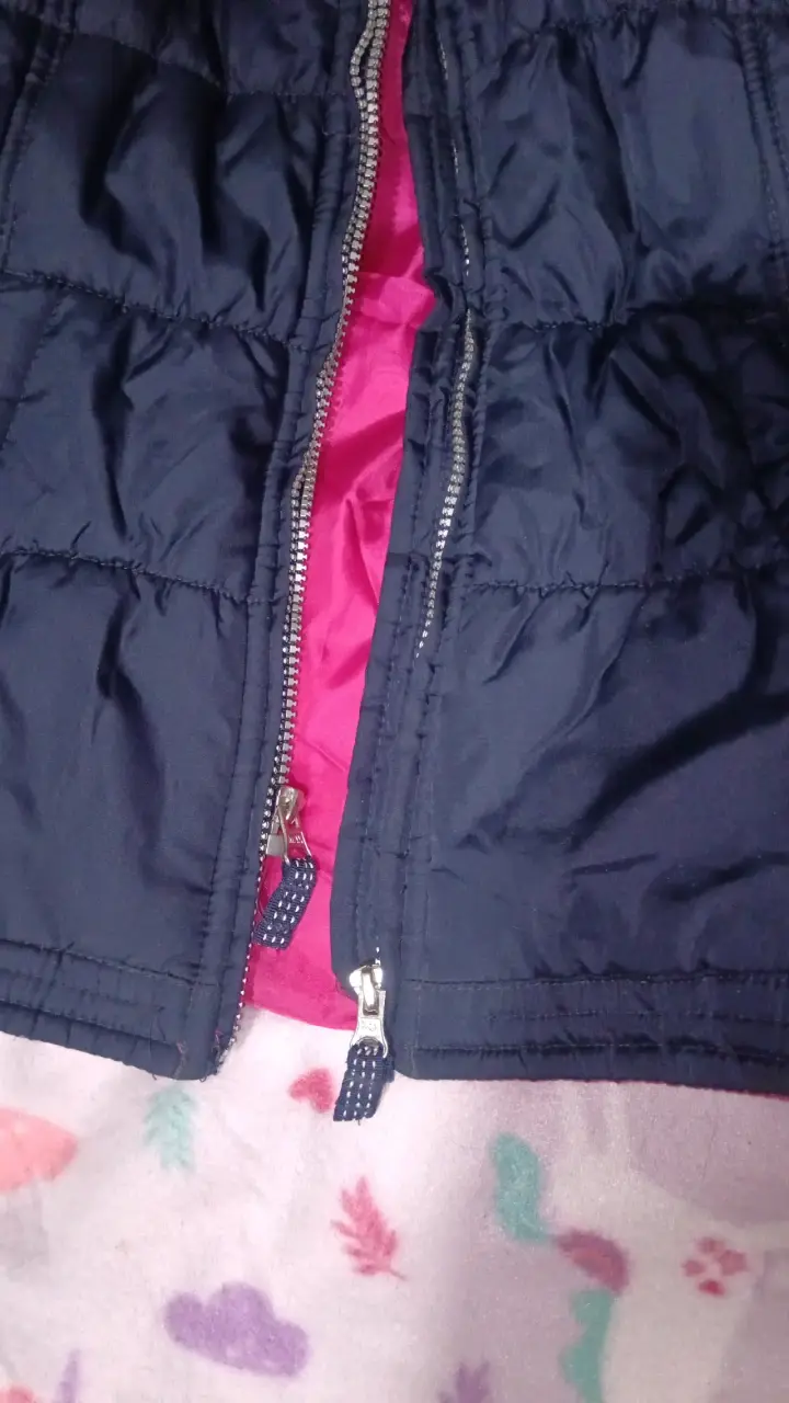 Chaqueta acolchada azul para niña - 2
