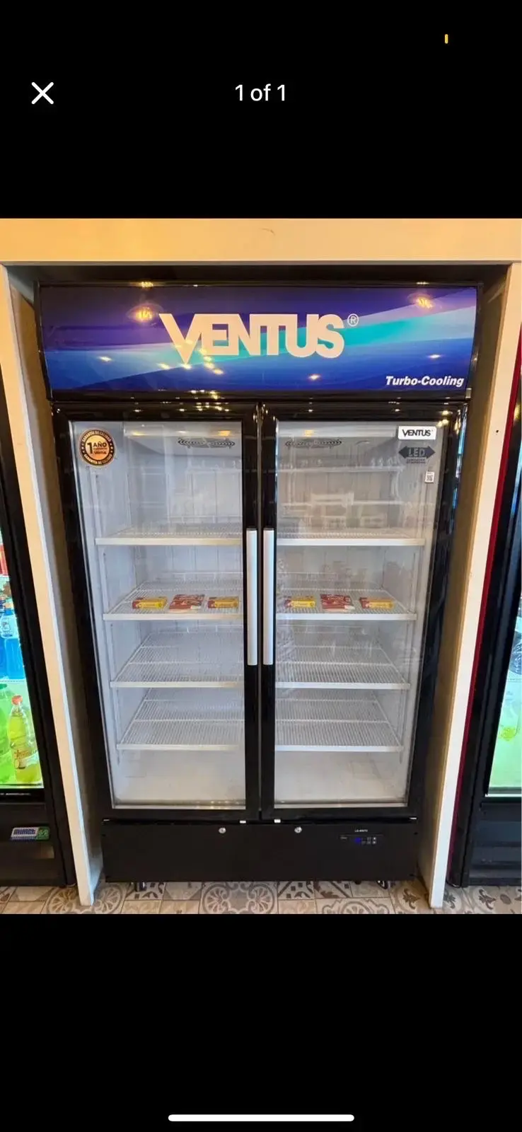 Refrigerador exhibidor Ventus doble puerta