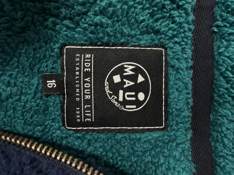 Polerón de sherpa azul con capucha talla 16 - 2