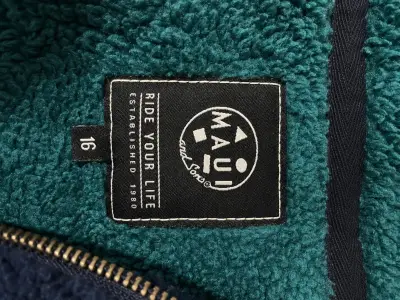 Polerón de sherpa azul con capucha talla 16 - miniatura 2