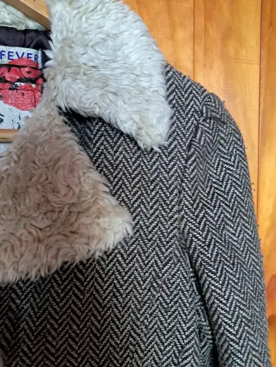Abrigo Foster Fever con cuello de lana - miniatura 2
