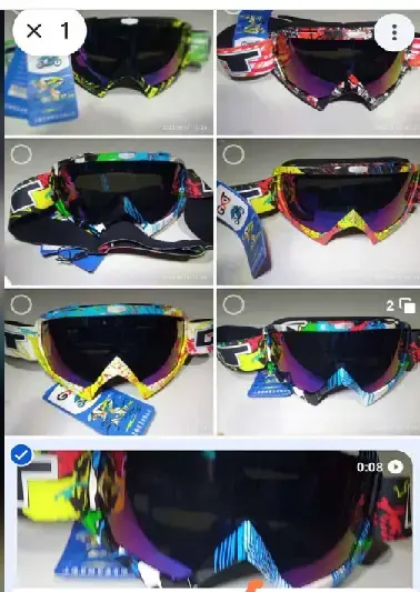 Gafas de motocross con diseño colorido - 2