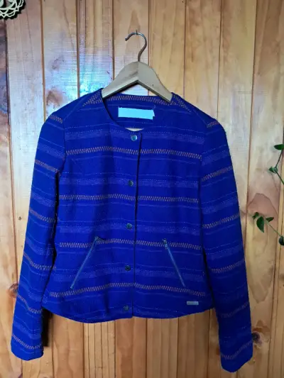 Chaqueta azul con diseño a rayas Maui - miniatura 1