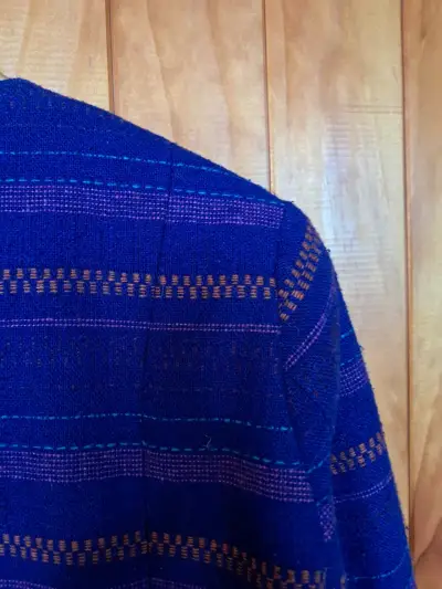 Chaqueta azul con diseño a rayas Maui - miniatura 2