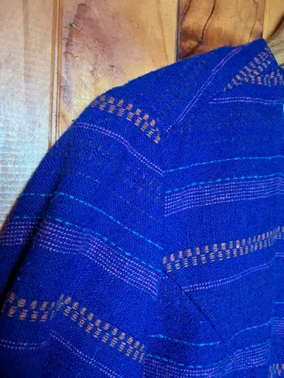 Chaqueta azul con diseño a rayas Maui - miniatura 5
