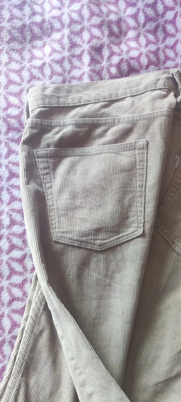 Pantalones de pana Levi's beige 514 - 2