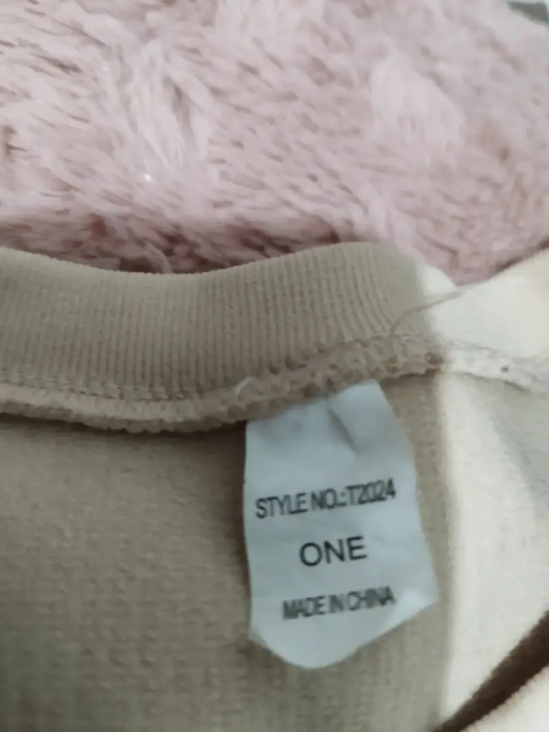 Polera beige de algodón para mujer - 3