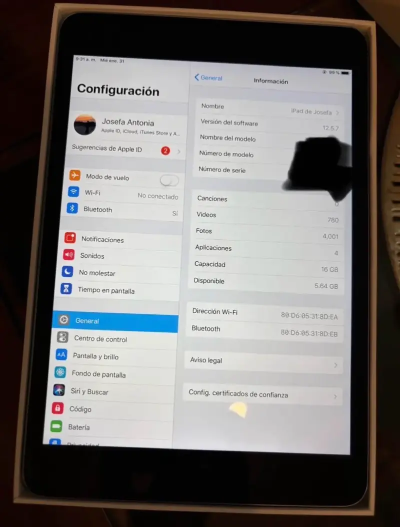 Tablet Apple iPad mini 16GB Wi-Fi - 5
