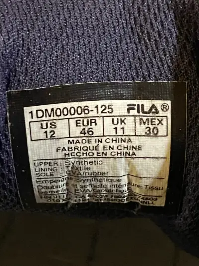 Zapatillas deportivas Fila blancas y rojas - miniatura 4