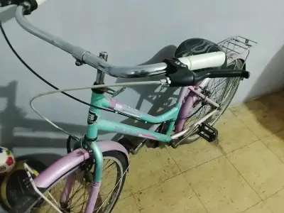 Bicicleta infantil colorida con parrilla - miniatura 4