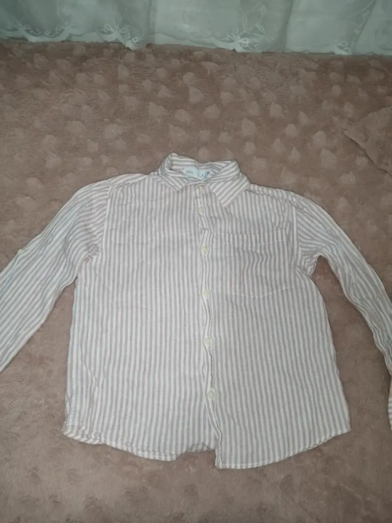 Camisa a rayas para niña Zara - 1