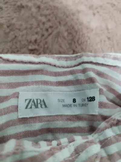 Camisa a rayas para niña Zara - miniatura 3