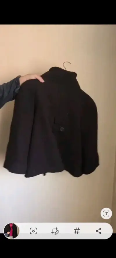 Chaqueta de lana con cuello alto - miniatura 1