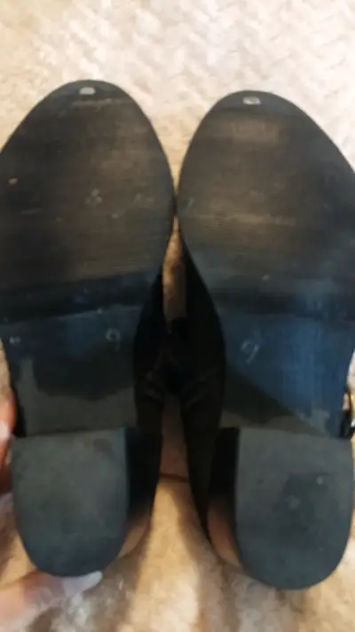 Botines negros de cuero con hebilla - miniatura 5
