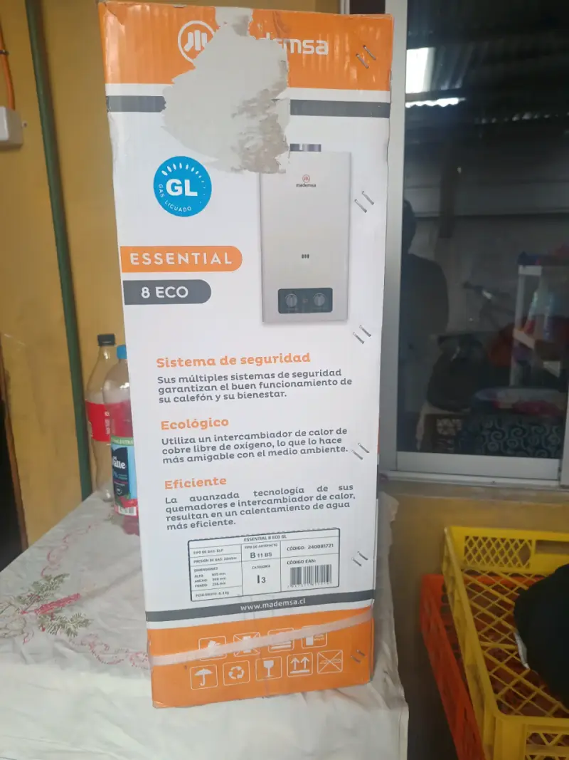 Calefón ionizado Mademsa Essential 8 ECO - 2