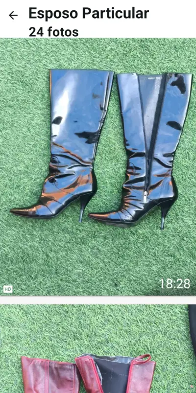 Botas de cuero negras GACEL - miniatura 2