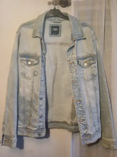Chaqueta de mezclilla Zara para hombre - miniatura 1