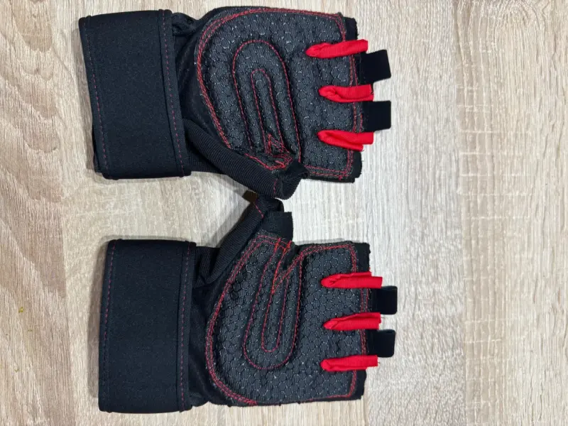 Guantes para gimnasio con muñequera ajustable - 2