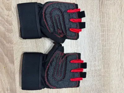 Guantes para gimnasio con muñequera ajustable - miniatura 2