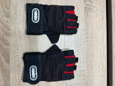 Guantes para gimnasio con muñequera ajustable - miniatura 3